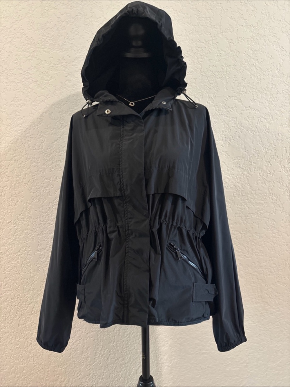 Moncler Black Hooded Utility Jacket
